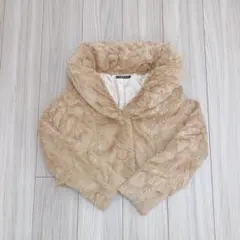 INGNI ファーコート ベージュ ショート丈アウター羽織り M