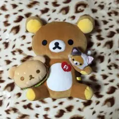 Σ廃盤品リラックマのぬいぐるみ3点セット販売【 Σ 秘密の商品をオマケします！】