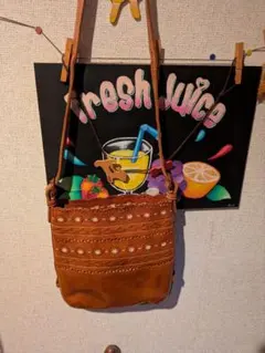 gentenフラワー刺繍ショルダーバッグ