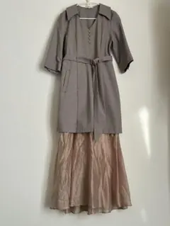 レディアゼル　チェック　ドッキング シアー　ワンピース　ベルト付き