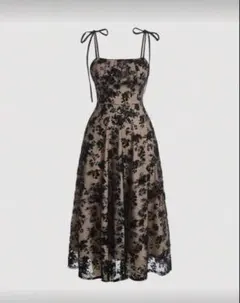 花柄プリント キャミドレス キャミワンピ ワンピース JP-M(XS)