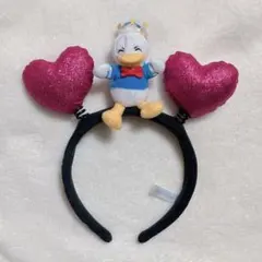 ディズニー ドナルドダック カチューシャ ハート