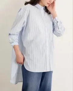 earth music&ecology オーガニックコットンシャツチュニック