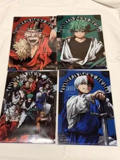 最強ガシャステーション　ガチャ　ヒロアカ　4種セット　クリアファイル