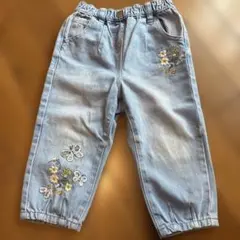next 刺繍入りライトブルーボトムス 1-1/2-2yrs 92cm