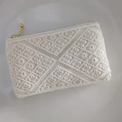 お値下げ！インド刺繍リボン　ミニポーチ