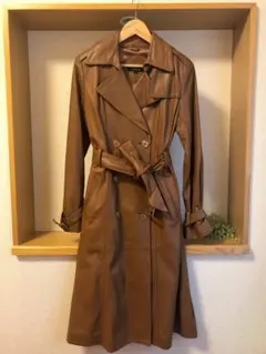 革 本革 トレンチ　コート　6万　Little New York　4　ブラウンのサムネイル
