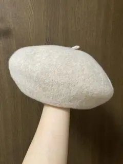 ベレー帽　ベージュ