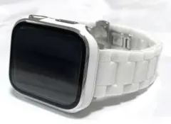 s★アップルウォッチバンド　セラミックベルト　Apple Watchカバー