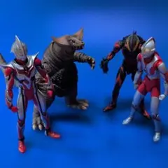 ULTRA-ACT 4体まとめ売り ゴモラ ベリアル ネクサス 初代ウルトラマンのサムネイル