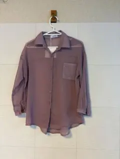 milu シアーシャツ 長袖 パープル