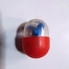 昭和レトロ カプセルトイ ミニフィギュア 青