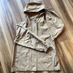 無印良品　撥水フードジャケット　XS ダークベージュ　マウンテンパーカー