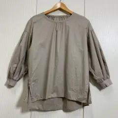 ランバンコレクション アシンメトリープルオーバーブラウス ラグラン 