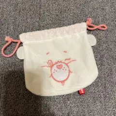 ケアベアふわふわフェイス巾着