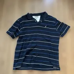 NAUTICA ネイビー ストライプ ポロシャツ XXL ボーダーのサムネイル