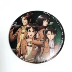 エレン ミカサ リヴァイ ハンジ 進撃の巨人 USJ 缶バッジ