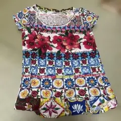 Desigual 半袖 Tシャツ 花柄 総柄 マルチカラー XSのサムネイル