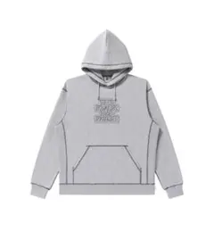y44【希少】ブラックアイパッチ 刺繍 センター ロゴ パーカー 入手困難 人気 LHP限定】ブラックアイパッチ☆センター刺繍ロゴ パーカー