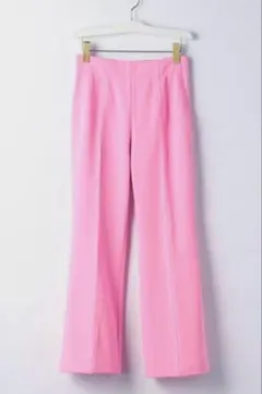 新品 UNITED ARROWSグリーンレーベルリラクシング ピンクフレアパンツ