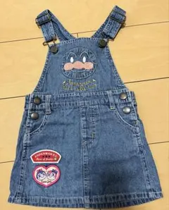 アンパンマン　デニム　ワンピース　サロペット　ドキンちゃん　コキンちゃん