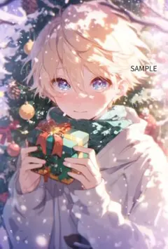 2985初めてのホワイトクリスマスステッカー