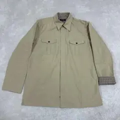♦︎新品同様♦︎バーバリーブラックレーベル♦︎ベージュ♦︎長袖シャツジャケット