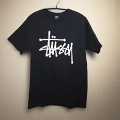 Stüssy ブラック Tシャツ ホワイトロゴ