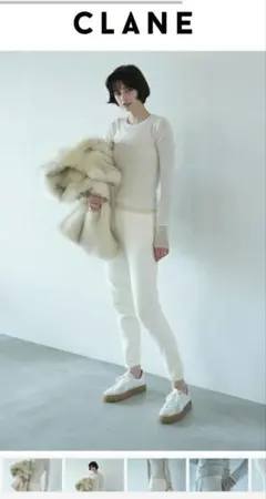 CLANE スウェット　秋冬スウェット　裏起毛スウェット　クラネ秋冬