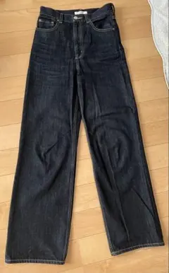 MOUSSY ダークブルー ストレートデニム