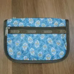 LeSportsac✕ソレイアードコラボ ポーチ 花柄 ブルーのサムネイル