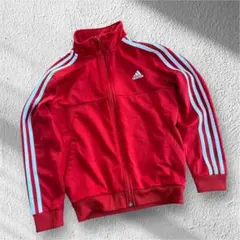 ★超美品　adidas トラックジャケット 140 レッド★