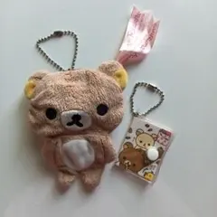 リラックマ　ぬいぐるみ型・ミニノートキーホルダー　平成レトロ
