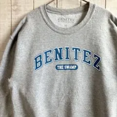 古着　長袖　スウェット 裏起毛　プリント　アメカジ