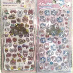 ベリーベリー　ももいろ　プチドロップステッカー２枚セット