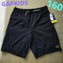 新品 160 ギャップキッズ ハーフパンツ ブラック 黒