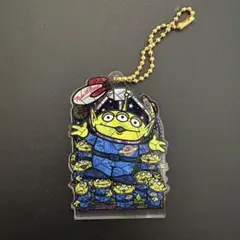 ディズニー 二層アクリルキーホルダー エイリアン　リトル・グリーン・メン