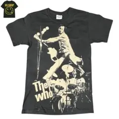 The Who ザ・フー 80s ビンテージ 古着 mods モッズ ザ フー・クラシック モッズ ターゲット ロゴ Tシャツ ブラック