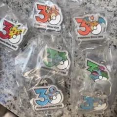 【最安値‼️値下げ中】ポケモン 30周年 メタルチャームマスコット