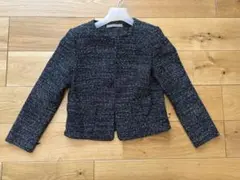 theory luxe ノーカラージャケット ネイビー系