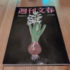週刊文春 2月20日号 510円