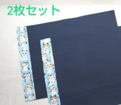 2226⑤ ねこ柄 ハンドメイド ランチョンマット2枚セット 入園