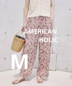 AMERICAN HOLIC ボーホー柄プリントワイドパンツ