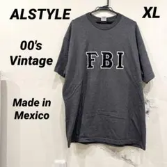 レア中古美品00s☆ALSTYLE アルスタイル FBI Tシャツ XL