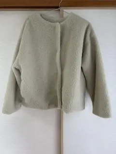 coca コカ ボアブルゾン ノーカラー Mサイズ