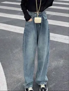 美品！ウエスト調節可能！ワイドパンツ　Mサイズ