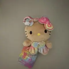 新品未使用】ハワイ限定 50周年 日焼けキティ マスコット ぬいぐるみ