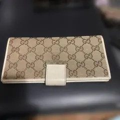 GUCCI GGパターン アイボリー 長財布