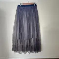 イエナ　IENA シルクオーガンジープリーツスカート　36