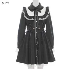 最終値下げ シークレットハニー シーハニ ヨーク切り替えストライプワンピース